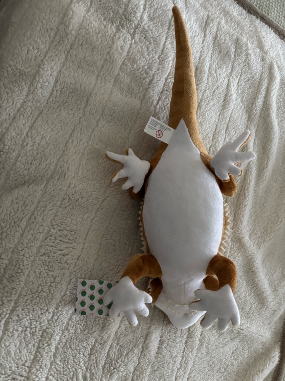 NWT Adore Brown and White Bearded Dragon Plush Reptile Toy - 21” Soft Lizard - Picture 2 of 3